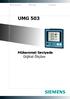UMG 503 Mükemmel Seviyede Dijital Ölçüm