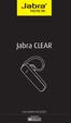 Jabra CLEAR. Jabra KULLANMA KILAVUZU