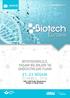 21-23 NİSAN İSTANBUL, 2016 BİYOTEKNOLOJİ, YAŞAM BİLİMLERİ VE ENDÜSTRİLERİ FUARI. www.biotecheurasia.com