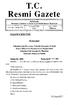 T.C. Resmi Gazete. Başbakanlık Mevzuatı Geliştirme ve Yayın Genel Müdürlüğünce Yayımlanır. 15 Temmuz 1997 SALI. Kanunlar