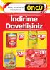 İndirime. Davetlisiniz 10,99 21,90 17,89 EXTRA. 10-26 Aralık 2011 Kalitede, Hizmette, Fiyatta www.oncugida.com.tr. Tukaş Domates Salçası Tnk.