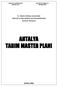 ANTALYA TARIM MASTER PLANI