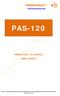 PAS-120 PRİMA PAS-120 MODELİ VERİ PAKETİ