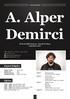 A. Alper Demirci. Kişisel Bilgiler. Eğitim. Web-Grafik Tasarım / İçerik Üretimi Düzelti-Çeviri ÖZGEÇMİŞ