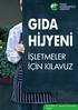 GIDA HİJYENİ İŞLETMELER İÇİN KILAVUZ. Food hygiene a guide for businesses Turkish