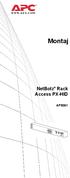 Montaj. NetBotz Rack Access PX-HID AP9361