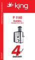 P 1140 MultiMix Katı Meyve Presi / Juicer