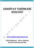 EDEBİYAT TERİMLERİ SÖZLÜĞÜ