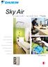 Sky Air COMFORT INVERTER. www.daikin.eu MAĞAZALARA, RESTORANLARA VE KÜÇÜK OFİSLERE KONFOR GETİREN ENERJİ TASARRUFLU KLİMALAR. havadan havaya heat pump