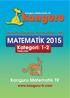 Kanguru Matematik Türkiye 2015