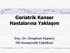 Geriatrik Kanser Hastalarına Yaklaşım. Doç. Dr. Sevgisun Kapucu HÜ Hemşirelik Fakültesi