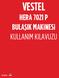 VESTEL HERA 7021 P BULAŞIK MAKİNESİ KULLANIM KILAVUZU 2 YIL GARANTİ