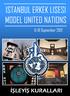 GENEL. 1 Istanbul Erkek Lisesi Model United Nations