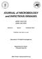 JOURNAL of MICROBIOLOGY and INFECTIOUS DISEASES