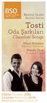 Oda Şarkıları. Chamber Songs. Resital Serisi. 1 Ekim October, 2014. Umut Kosman. Recital Series Tosti. Bariton Baritone Hande Uçar.