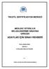 ADAYLAR İÇİN SINAV REHBERİ TEKSTİL SERTİFİKASYON MERKEZİ MESLEKİ YETERLİLİK BELGELENDİRME SINAVINA GİRECEK İPLİK OPERATÖRÜ SEVİYE 4