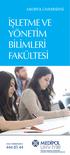 MEDİPOL ÜNİVERSİTESİ İŞLETME VE YÖNETİM BİLİMLERİ FAKÜLTESİ