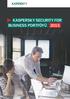 KASPERSKY SECURITY FOR BUSINESS PORTFÖYÜ 2015