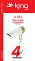 K 053 Serenade Saç Kurutma Makinesi Hair Dryer