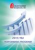 2015 YILI PERFORMANS PROGRAMI