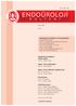 Mart 2009. Say 5. ENDOÜROLOJ DERNE ADINA SAH B Prof. Dr. Bülent Oktay. GENEL YAYIN YÖNETMEN Prof. Dr. Tibet Erdo ru