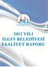 2012 Yılı Ilgın Belediyesi Faaliyet Raporu 1