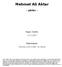 Mehmet Ali Aktar. - şiirler - Yayın Tarihi: 12.5.2007. Yayınlayan: Antoloji.Com Kültür ve Sanat