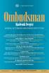 Ombudsman. Akademik Dergisi JOURNAL OF TURKISH OMBUDSMAN INSTITUTION