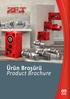 Ürün Broşürü Product Brochure