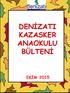 DENİZATI KAZASKER ANAOKULU BÜLTENİ