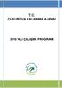 T.C. ÇUKUROVA KALKINMA AJANSI 2010 YILI ÇALIŞMA PROGRAMI