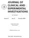 JOURNAL OF CLINICAL AND