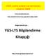 YGS-LYS Bilgilendirme Kitapçığı