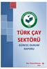 Nisan TÜRK ÇAY SEKTÖRÜ GÜNCEL DURUM RAPORU. Rize Ticaret Borsası Rize