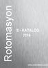Rotomasyon E - KATALOG 2016. www.rotomasyon.com