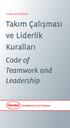 Takım Çalışması ve Liderlik Kuralları