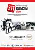www.stteurasia.com 3. Uluslararası Yüzey İşlem, Galvaniz Kimyasalları ve Teknolojileri Fuarı 12-14 Ekim 2017 İstanbul Fuar Merkezi