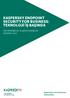 Kaspersky Endpoint Security for Business: TEKNOLOJİ İŞ BAŞINDA