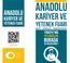 ANADOLU KARİYER VE ANADOLU. YETENEK Fuarı KARİYER VE. YETENEK Fuarı. yetenekleri. Ankayef 16 Nİsan 2016. congresıum ankara