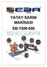 YATAY SARIM MAKİNASI SB-YSM-500