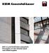 KEIM Concretal-Lasur. Eski ve yeni brüt beton yüzeylerin korunması ve için mineral esaslı mat silikat boyalar