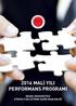 2016 MALİ YILI PERFORMANS PROGRAMI