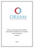 ORSAM DA 14 NİSAN 2010 DA GERÇEKLEŞTİRİLEN IRAK SEÇİMLERİ, TÜRKMENLER VE ITC NİN DURUMU KONULU TOPLANTININ TAM METNİ