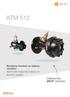 KTM 512. Kombine kontrol ve balans vanaları Basınçtan bağımsız balans ve kontrol vanaları
