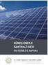 Güneş Enerji Santrali (GES) Ön Fizibilite Raporu