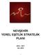 NEVŞEHİR YEREL EŞİTLİK STRATEJİK PLANI