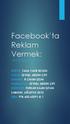 Facebook ta Reklam Vermek: