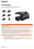 HXR-MC2500. 1/4 inç Exmor R CMOS sensörlü HD / SD AVCHD video kamera. Genel Bakış