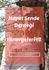 Hayat Sende Derneği. Yönergeleri- 2