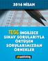 2016 NİSAN TEOG İNGİLİZCE SINAV SORULARIYLA ÖRTÜŞEN SORULARIMIZDAN ÖRNEKLER